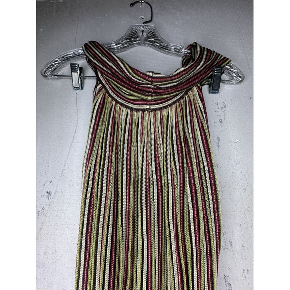 MISSONI Multicolor Striped Knit A-Line Tank Halter Dress | Tagged Size: 8 - Picture 9 of 14